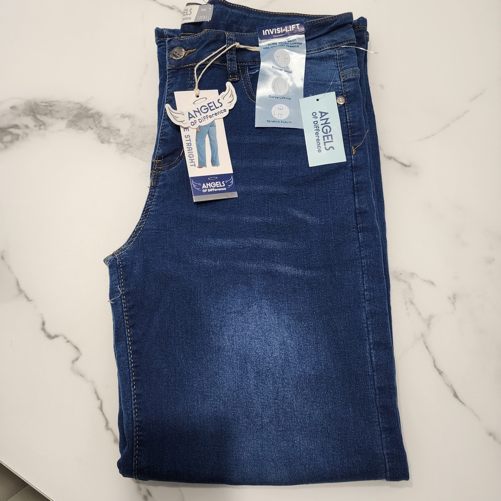 Angels Blue Denim Jeans Wide Straight Size 12\31